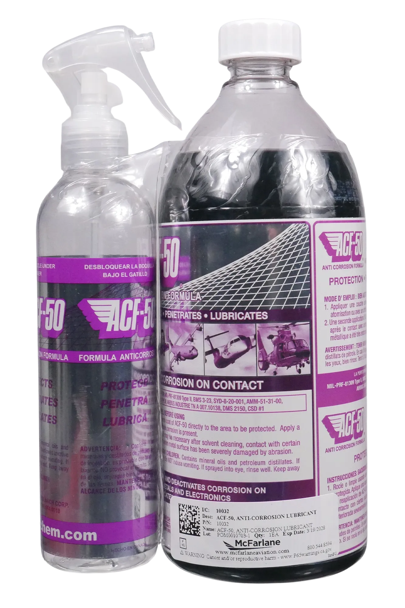 アルビオン　シナプス　パルファン　20ml 10032 - ACF-50, ANTI-CORROSION LUBRICANT - McFarlane Aviation
