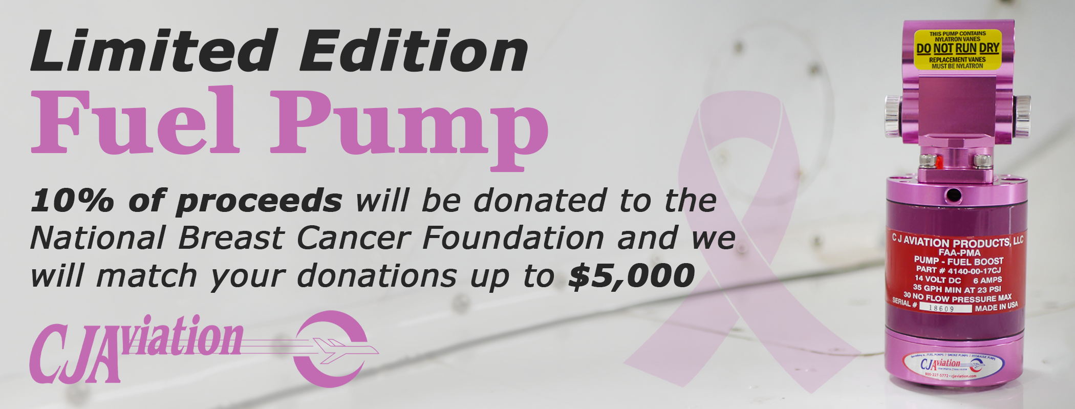 Pink Fuel Pump Banner