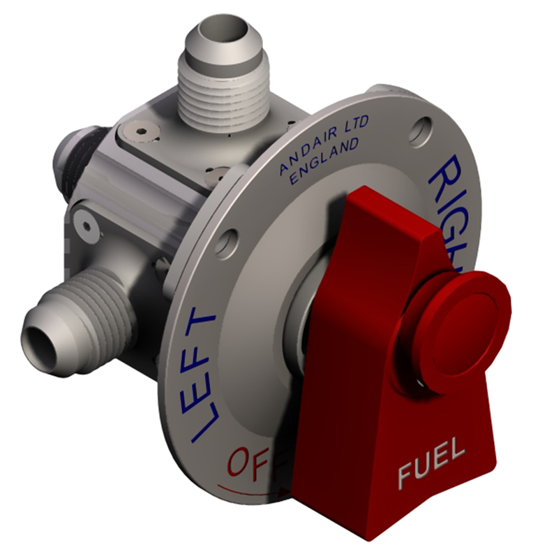 FS20X3-F - FUEL SELECTOR VALVE, 3/8